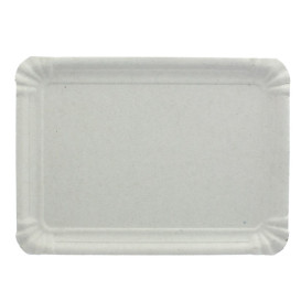 Plat rectangulaire en Carton Blanc 12x19 cm (100 Utés)