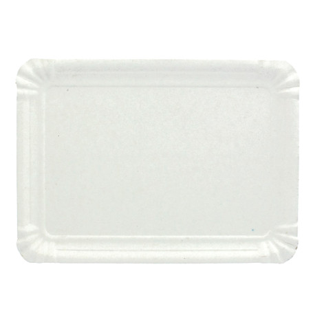 Plat rectangulaire en Carton Blanc 9x15 cm (1.000 Unités)