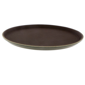 Plateau PP Rond Antidérapant Marron Ø40,0cm (1 Uté)