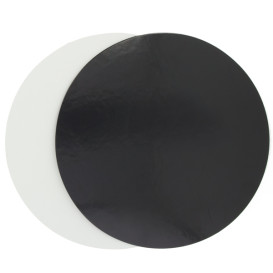 Disque Carton Noir et Blanc 290 mm (100 Unités)