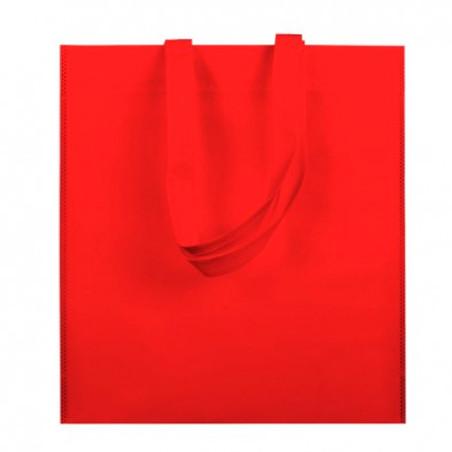 Sac Non-Tissé avec Anses Longues Rouge 38x42cm (200 Utés)