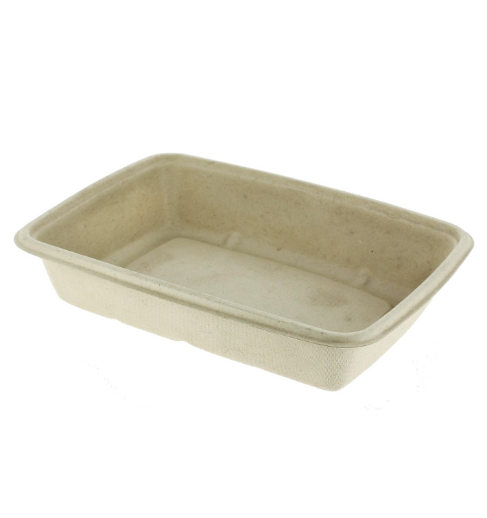 Boîte Canne à Sucre PLA 950ml 23x16,5x5cm (300 Utés)