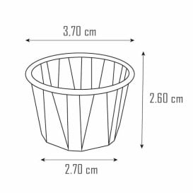 Pot Papier Plissé de 22ml (5000 Unités)