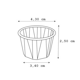 Pot Papier Kraft Plissé de 30ml (5000 Unités)