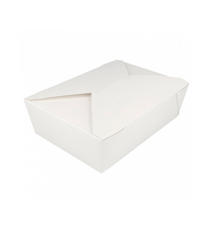 BoÃ®te Carton AmÃ©ricaine Blanc 19,7x14x6,4cm 1980ml (50 UtÃ©s)