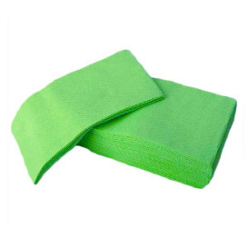 Serviette Papier Molletonnée 1/8 40X40 Vert Pomme (50 Utés)