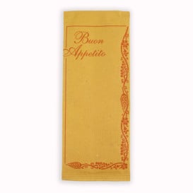 Enveloppe Porte-Couverts avec Serviettes "Buon Appetito" (1000 Utés)