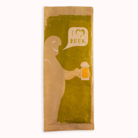 Enveloppe Porte-Couverts avec Serviettes "I Love Beer" (1000 Utés)