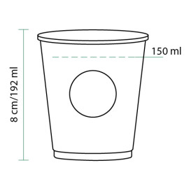 Gobelet Carton Cupmatic 6Oz/192ml Ø7,0cm (3000 Utés)