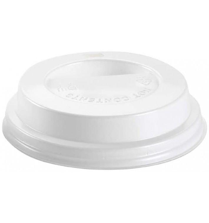 Couvercle Perforé pour Gobelet Carton 7Oz Blanc Ø7,2cm (100 Utés)