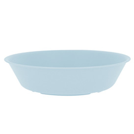 Assiette Réutilisable Durable PP Minéral Bleu Ø18cm (54 Utés)