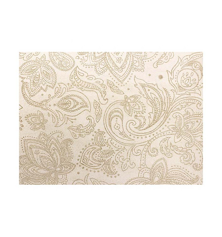 Nappe Rouleau en Non-Tissé 0,4x48m "Mandala" Crème 50g/m² P40cm (1 Utés)