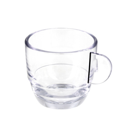 Tasse Réutilisable Durable SAN “Expresso” Transparente 80ml (36 Utés)