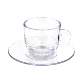 Tasse Réutilisable SAN “Expresso” Transparent 80ml (36 Utés)