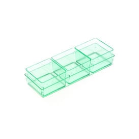 Plat plastique "Water Green" 13,1x4,6 cm (12 Unités)