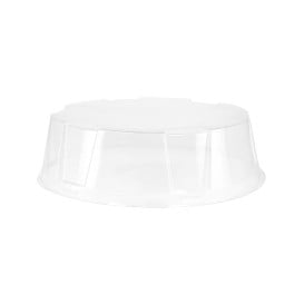 Cloche à Plateau Gâteaux APET Transparent Ø28,5x6cm (120 Utés)