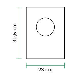 Sac Plastique 100% Compostable 23x30,5cm (100 Utés)