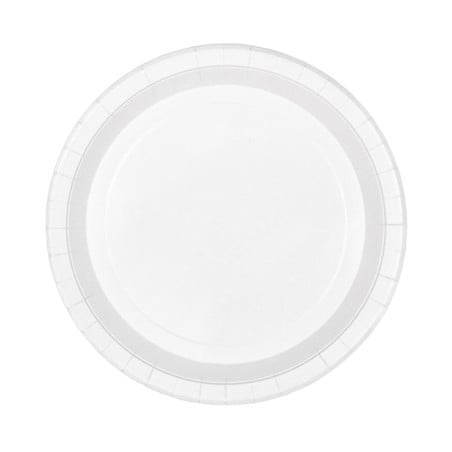 Assiette en Carton Ronde Ingraissable Blanc Ø22cm 220g/m² (50 Utés)