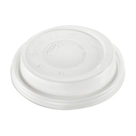 Couvercle plastique PS "Cappuccino" Blanc Ø8,6cm (1000 Unités)