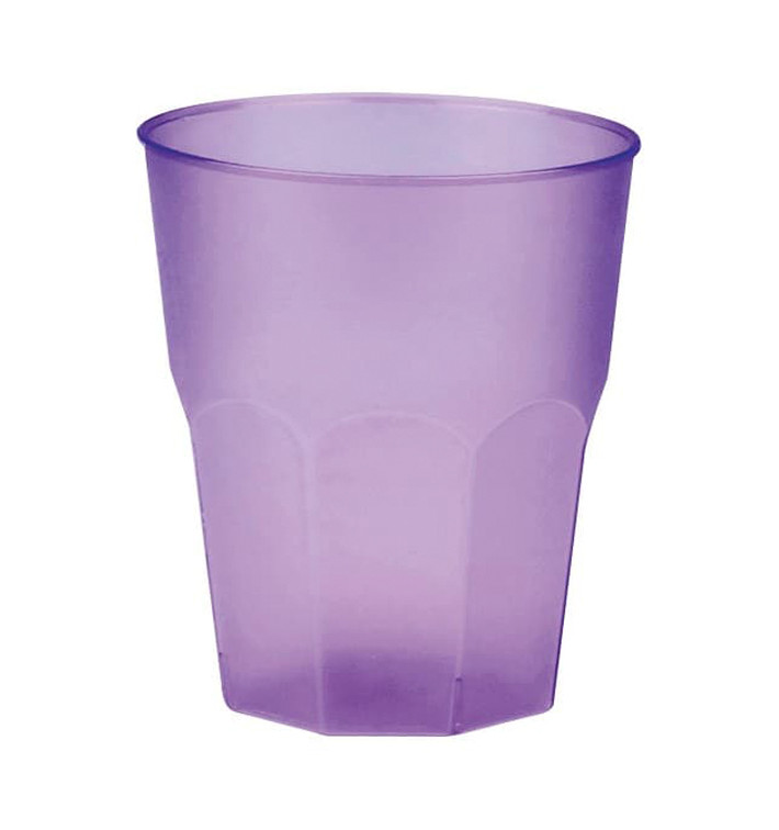 Verre Plastique "Frost" Violet PP 270ml (420 Unités)