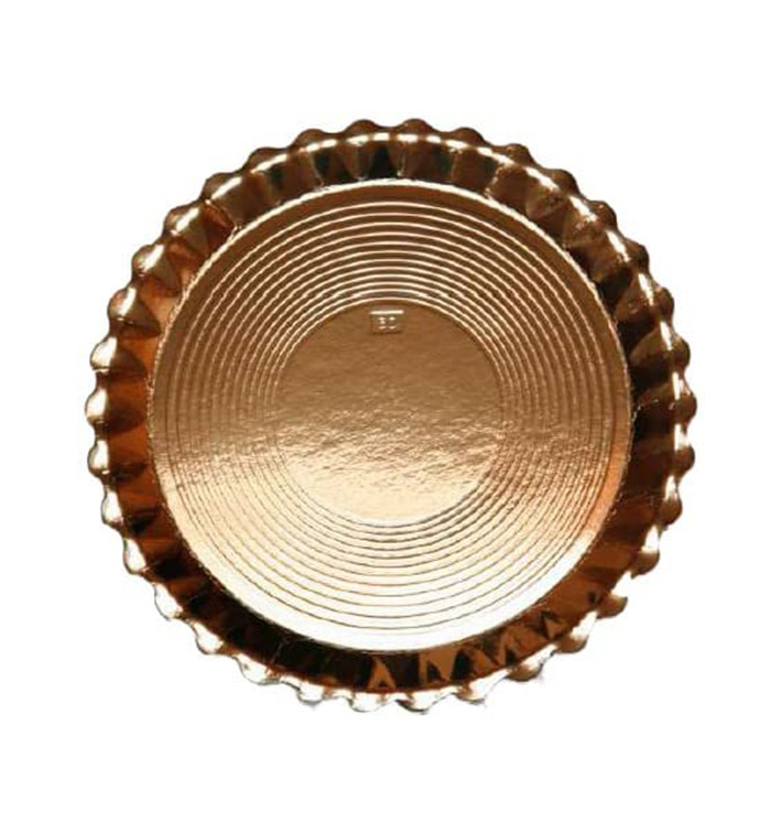 Assiette en Carton Ronde Doré Venus 300 mm (50 Unités)