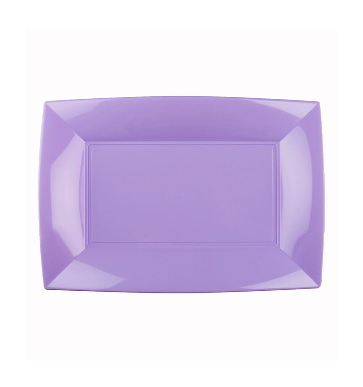 Plateau Plastique Lilas Nice PP 280x190mm (12 Utés)