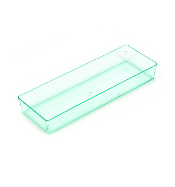 Plat plastique "Water Green" 13,1x4,6 cm (12 Unités)