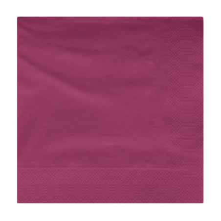 Serviette Papier à Cocktail 20x20cm Fuchsia (100 Utés)