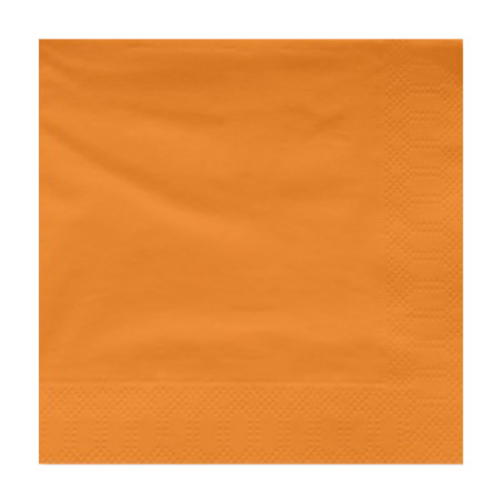 Serviette en Papier Ouate 30x30cm Orange (100 Utés)
