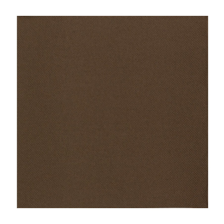 Serviette Papier Marron 2E Molletonnée 33x33cm (1.200 Utés)