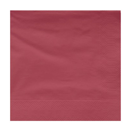 Serviette en Papier Ouate 40x40cm Bordeaux (50 Utés)