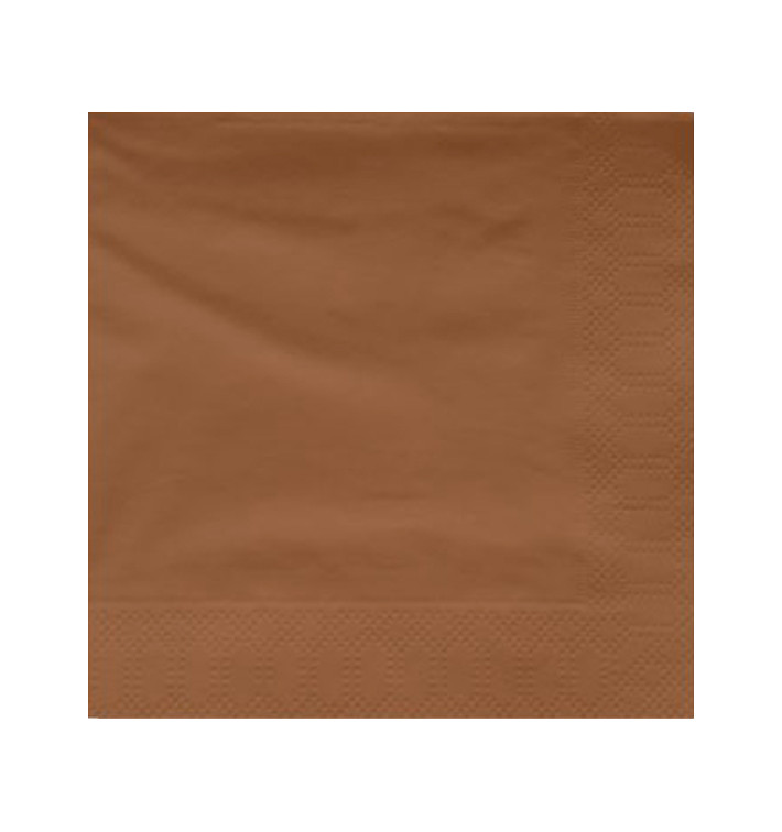 Serviette en Papier Ouate 40x40cm Marron (1200 Utés)