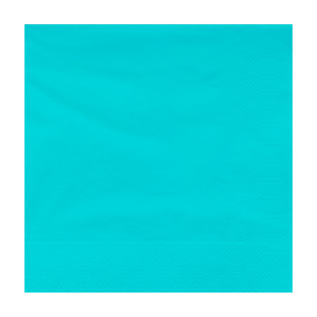 Serviette en Papier Ouate 40x40cm Turquoise (50 Utés)