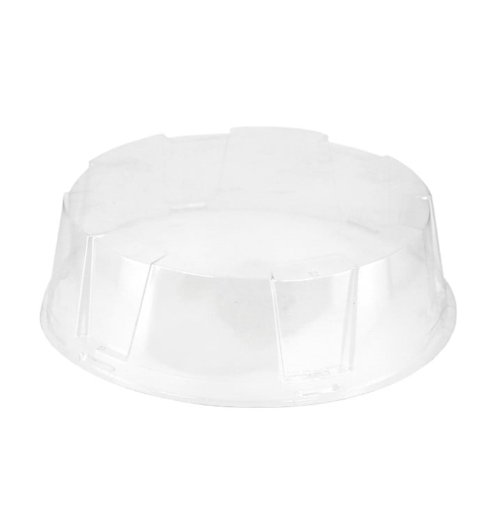 Cloche à Plateau Gâteaux APET Transparent Ø21,5x6cm (180 Utés)