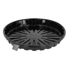 Plateau à Gâteaux APET Noir Ø24cm (10 Utés)