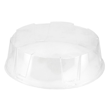 Cloche à Plateau Gâteaux APET Transparent Ø25,5x6cm (160 Utés)