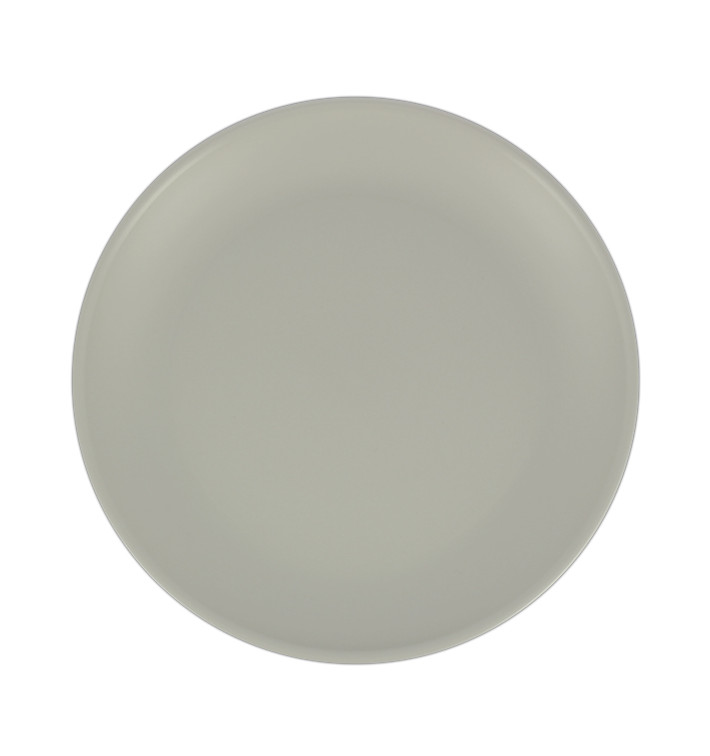 Assiette Réutilisable Durable PP Minéral Gris Ø23,5cm (54 Utés)