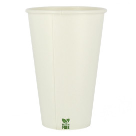 Gobelet en Carton sans Plastique 12 Oz/360ml Blanc Ø8cm (50 Unités)