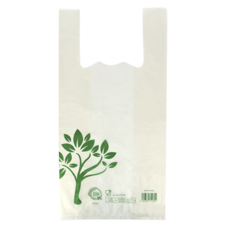 Sac à Bretelles Home Compost “Be Eco!” 40x50cm 17,5µm (1.000 Utés)