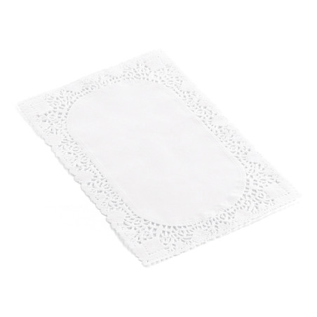 Dentelle en papier Rectangulaire Blanc 25x35cm (2.000 Utés)