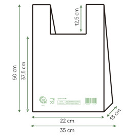 Sac à Bretelles Home Compost “Classic” 35x50cm (1.000 Utés)