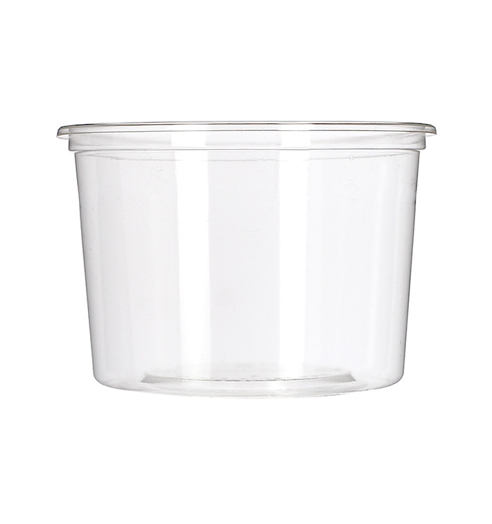 Récipient Compostable PLA Transparent 480ml (50 Utés)