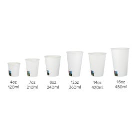 Gobelet Carton Blanc ECO 12 Oz/360ml Ø8cm (1.000 Utés)