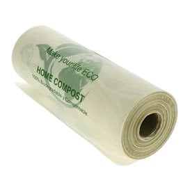 Rouleau de sacs plastique Bio Home Compost 25x37cm 12,5µm (3.000 Utés)