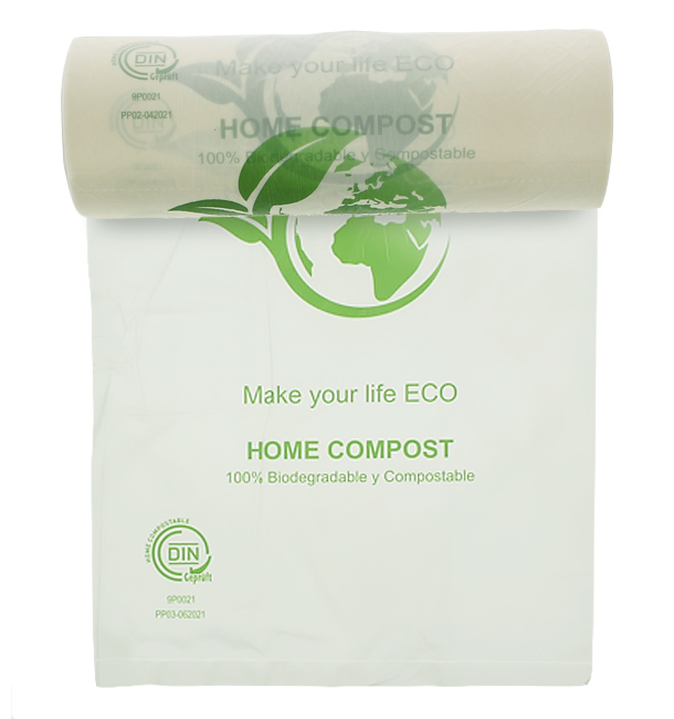 Rouleau de sacs plastique Bio Home Compost 30x40cm 15µm (3000 Utés)
