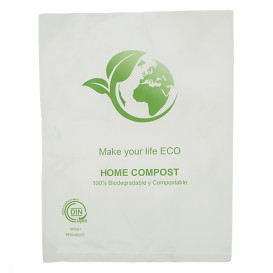 Sac Plastique Bio Home Compost 23x30,5cm (100 Utés)