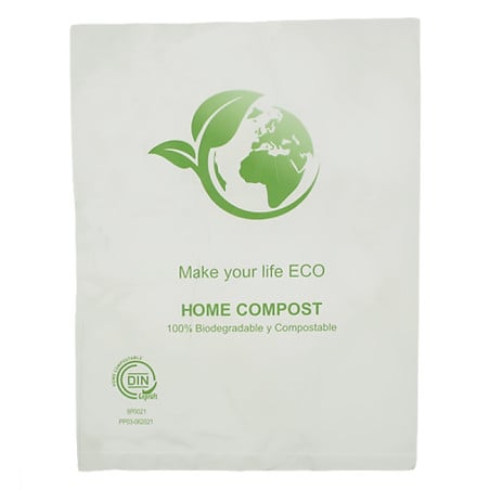 Sac Plastique Bio Home Compost 23x30,5cm 12,5µm (100 Utés)