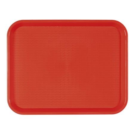 Plateau PP Fast Food Rouge 30,5x41,4cm (1 Uté)