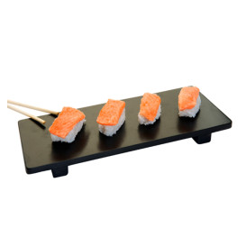 Base en Bambou Noir pour Sushi 30x11x2,5cm (1 Uté)