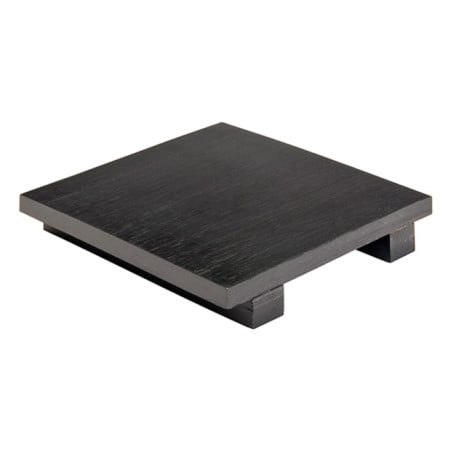 Base en Bambou Noir pour Sushi 15x15x2,5cm (1 Uté)